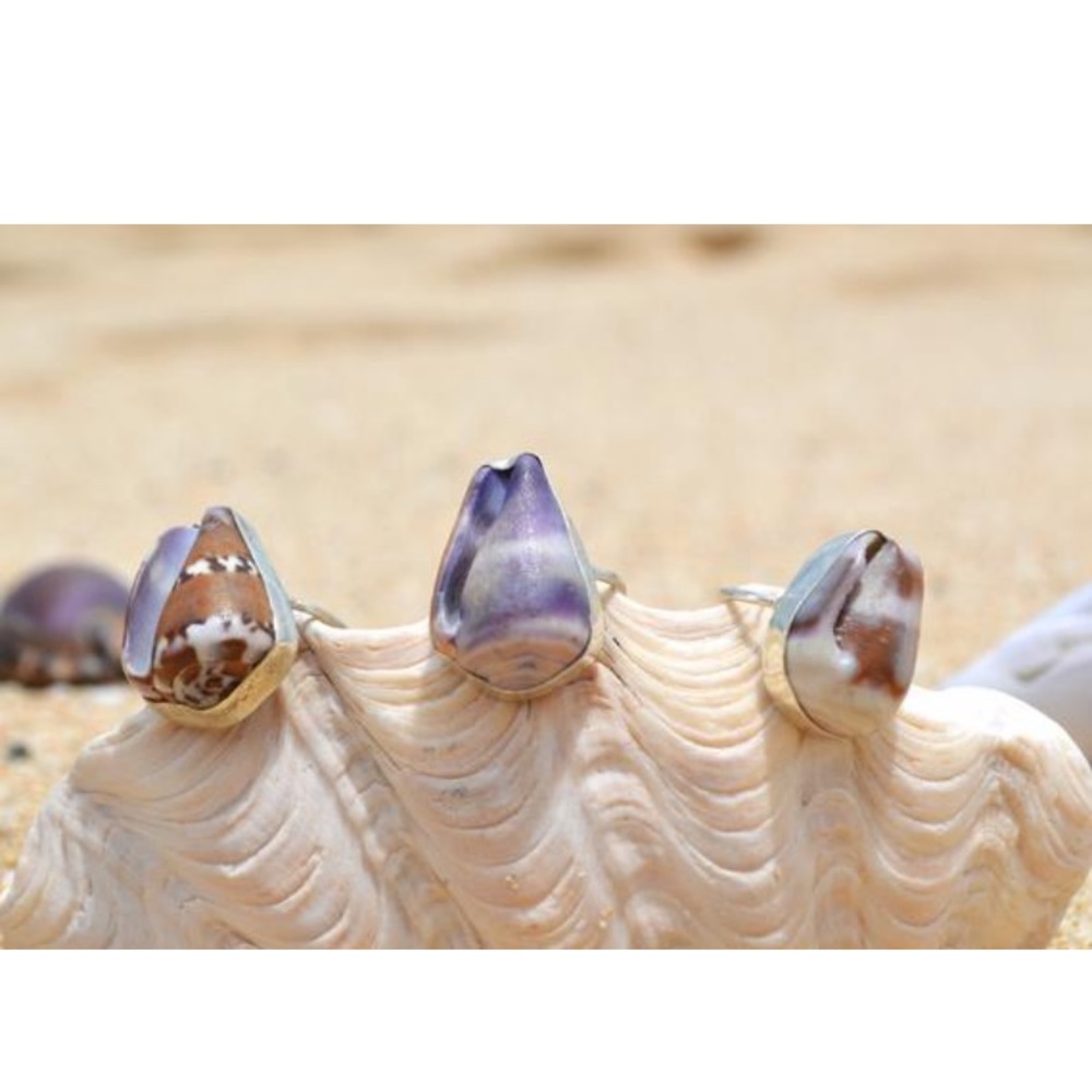 Seashell cone ring - Picture 3 of 5